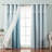 Crenshaw Solid Room Darkening Thermal Grommet Curtain Panels-408045248