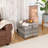 Mobile Wicker Storage Basket with Lid-759959750