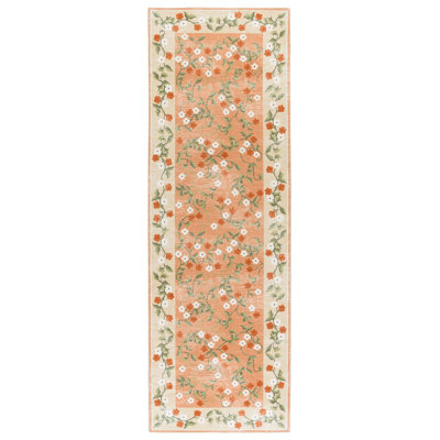 Tapis floral lavable à la machine à performance de 195 cm MSRW