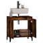 58Cm Single Bathroom Vanity Base Only in Smoked Oak