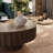 35" & 31" Round Handcrafted Coffee Table – Solid Wood Fluted Design-2081568783-2093378322