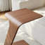 15" Modern C-Shaped Side Table With Wheels-168807352
