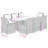  Garden Dining Set Black, Cream White Poly Rattan 8 Seater-956437491