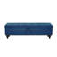 Banc de lit 59 po avec rangement bleu-788580727