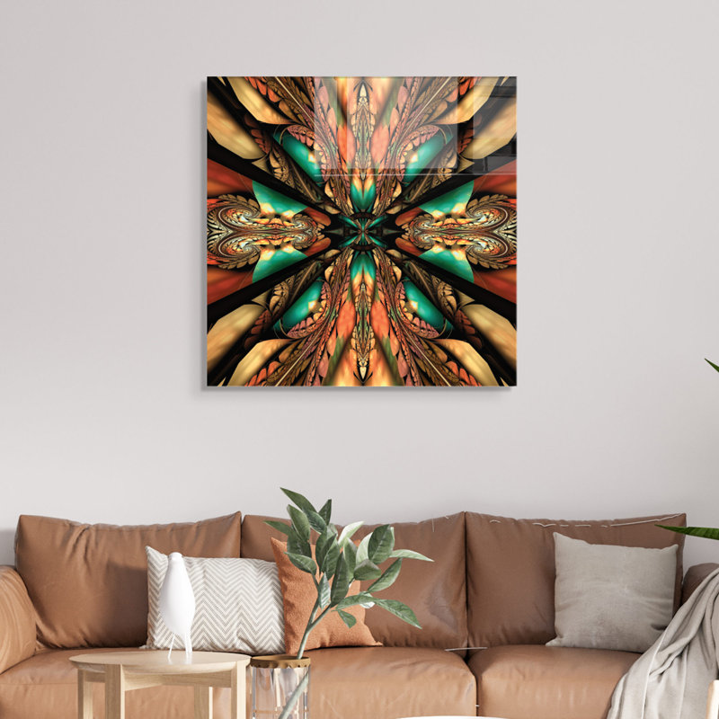 Peinture décorative en verre trempé, H 23,6 po x l 23,6 po