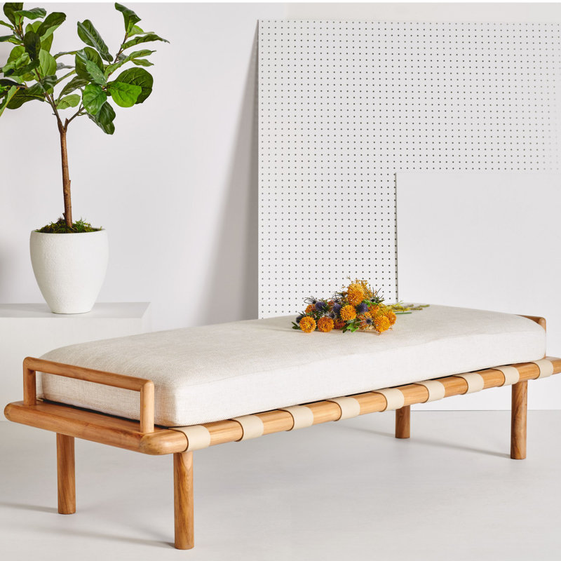 Banc rembourré Arturo, Naturel