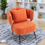 Chaises d'appoint à ressorts ensachés, chaise de lecture moderne en acier en mousse de chenille pour la maison