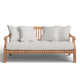 Jo 67.75" Wide Outdoor Teak Patio Daybed with Cushions