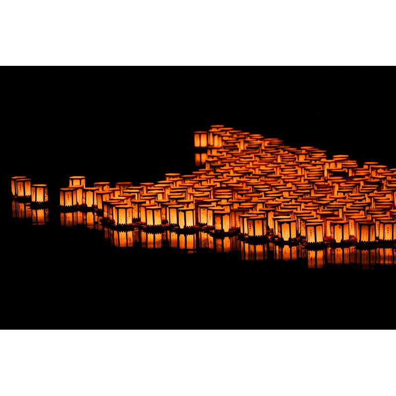 Lennora Floating Of Lanterns - Photographie sur toile tendue, H 8 po x l 12 po