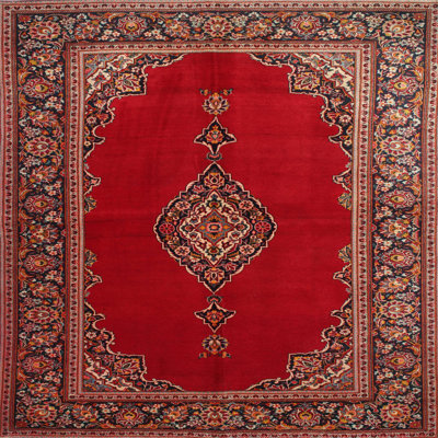 Tapis décoratif rouge laïth oriental