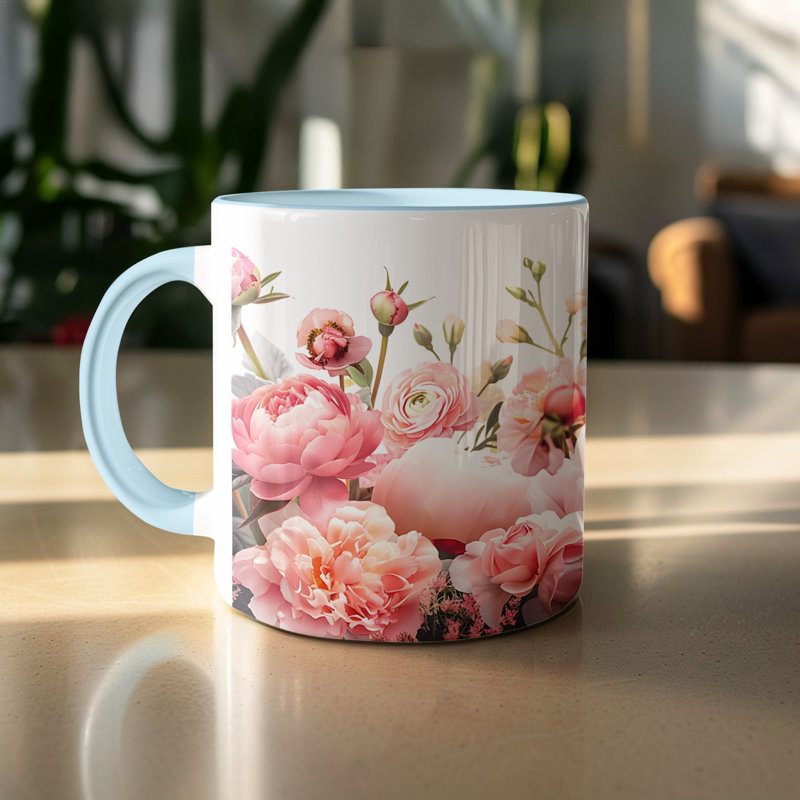 Ceramic Coffee Mug, Light Blue