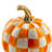 Orange Check Mini Pumpkin