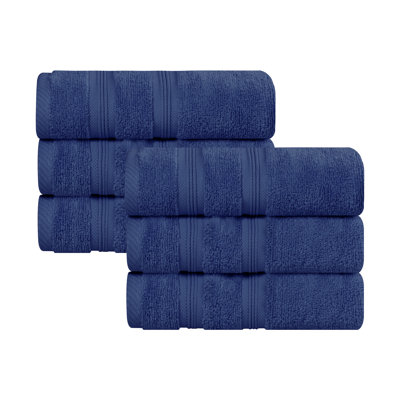 6-Piece Zero-Twist Quick-Dry Cotton Towel Set