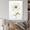«White Daisies» Sublime Simplicity I - Art mural floral salon