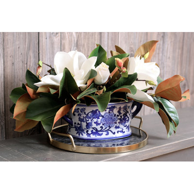 Arrangement floral Magnolia blanc