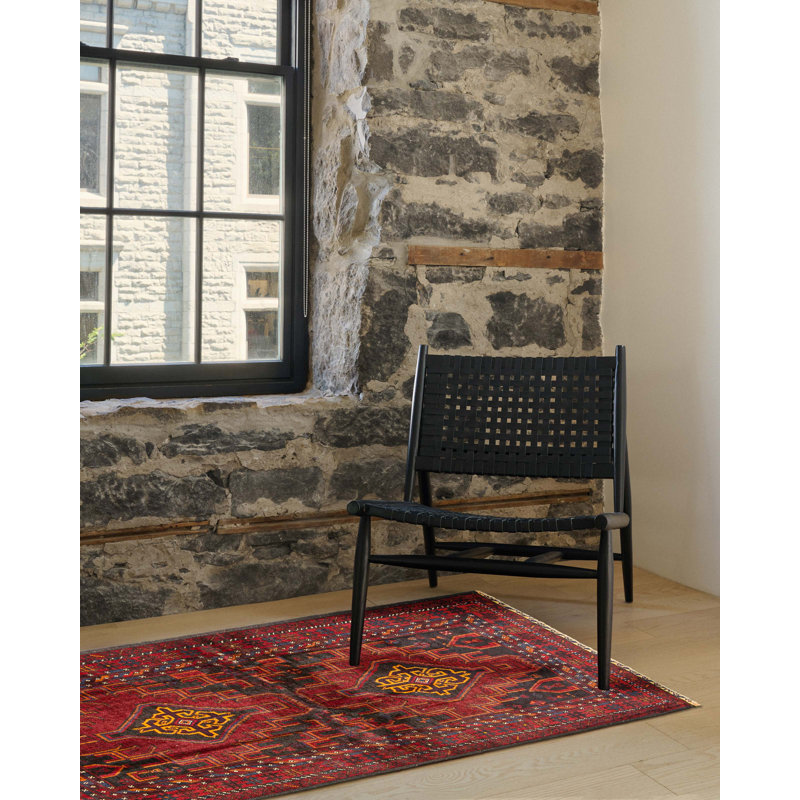 Rizbaft Red Rug 3'9" x 5'9"