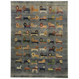 Silk Treasures One-of-a-Kind Rectangle 8'10" X 12' Area Rug