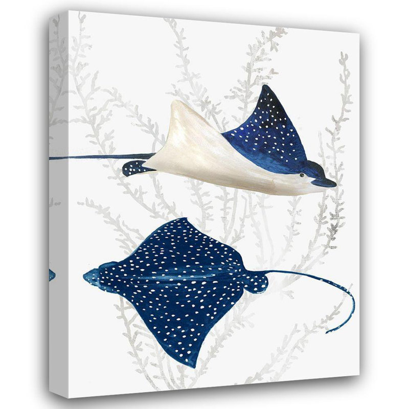 Toile tendue avec châssis Rosecliff Heights Wilson, Aimee, Blue Stingray II, H 47 po x l 36 po