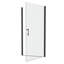 Porte de douche pivotante universelle à ajustement de 1 3/8 po avec finition en verre trempé de 1/4 po-114613467