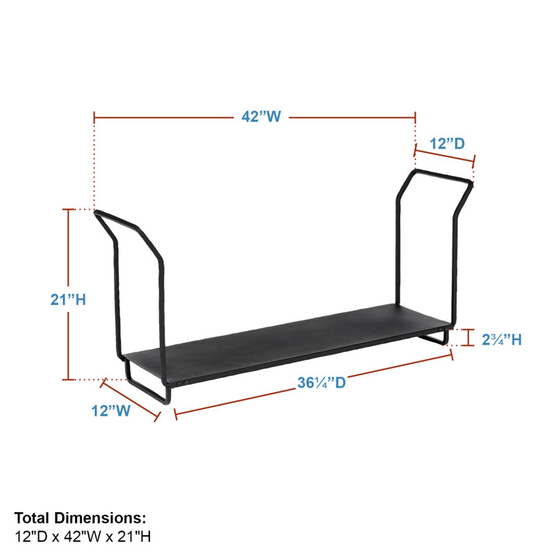 Decastro 36'' W Log Rack