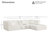 Athera Boneless 107.8" Modern 2 - Piece No Assembly Required Cloud Compression Modular Sofa-342731062