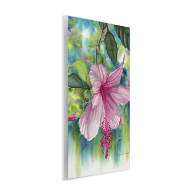 «Delicate Hibiscus Bloom», art mural par Christine Reichow