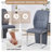 Set of 4 Faux Leather Dining Chairs, High Back & Sturdy Metal Legs, Ideal for Kitchen & Living Room