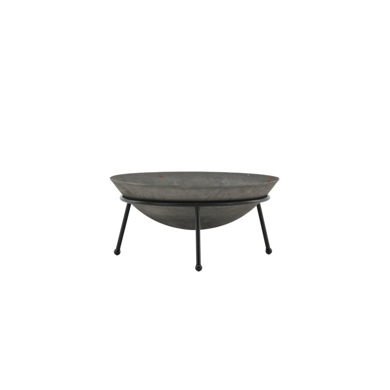 Guccione Round Steel Wood Burning Smokeless Outdoor Fireplace