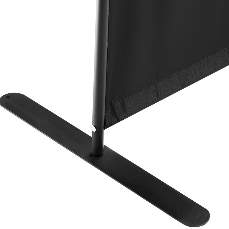 Paravent noir à 4 panneaux 8867,5 pouces pour bureau, bureau, construction stable, écran d'intimité en tissu facile à assembler 8867.5 pouces, noir, chambre à coucher, salle à manger, pare-soleil