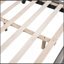 Lit plateforme tapissier en cuir avec ornement en forme de lapin-763780370-763780381