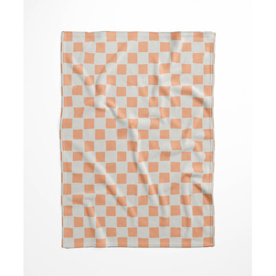 Checkered Velveteen Fleece Blanket