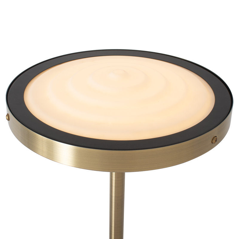 Lampe torchère Redondo - noir mat, gradateur