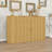2-Drawer Sideboard with Curved Doors and 3-Tier Shelves for Living Room-614489042