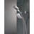 Square 2-in-1 Dual Shower Head with 5-Setting HandHeld Spray 1.75 GPM Chrome-117545946