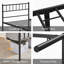 Minimalist Metal Bed Frame with Slatted Headboard-1926513659-1976563633