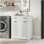 Armoire à linge avec 2 paniers à linge amovibles et 2 tiroirs