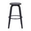Tabouret tournant Mid-Century sans dossier avec repose-pieds