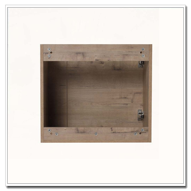 Meuble-lavabo flottant avec évier, Imitation chêne