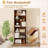 6-Tier Bookcase With 6 Open Shelves And Anti-Toppling Kits-1436964659