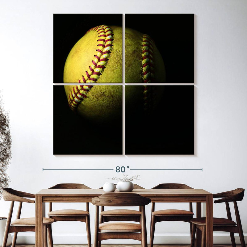 Softball Sirci foncé, H 74 po x l 74 po