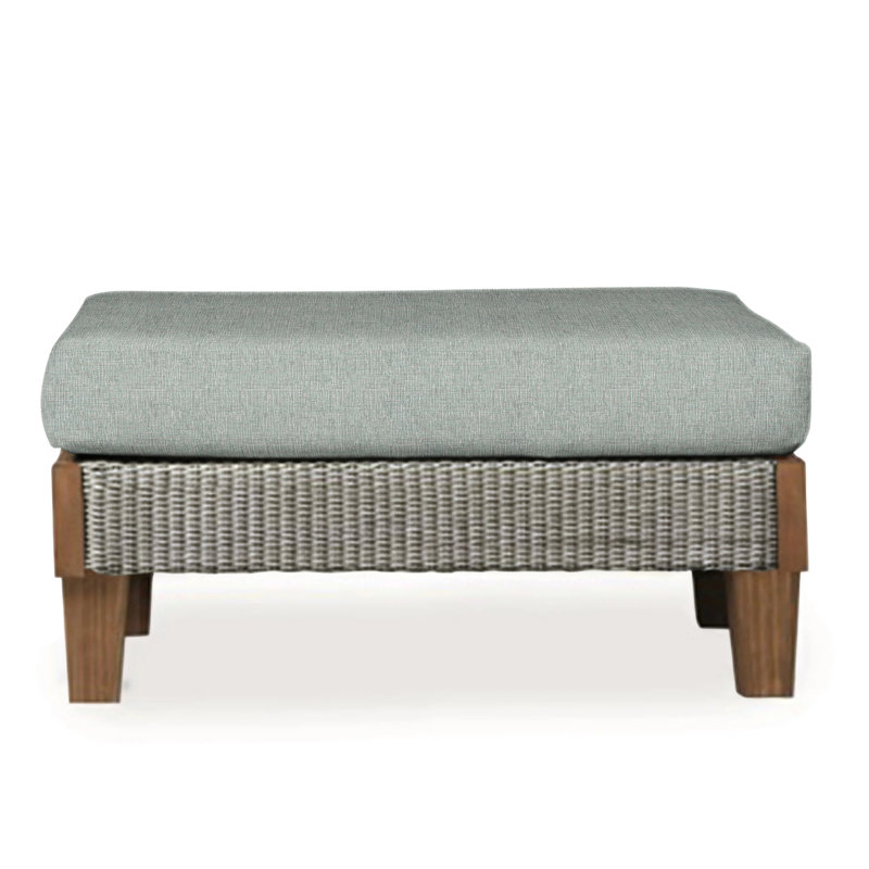 Catalina Outdoor Ottoman, Demo Skyway, Pewter