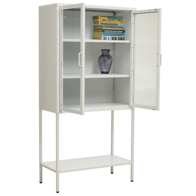 Jhonna 2 -Door 2 -Shelf, White