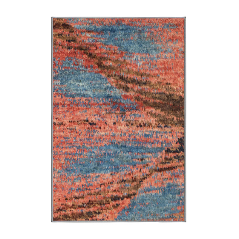 Tapis abstrait moderne 2571, Tapis de couloir 2 pi x 5 pi