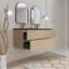 Ensemble de meuble-lavabo double 48 po avec comptoir en quartz 48 po