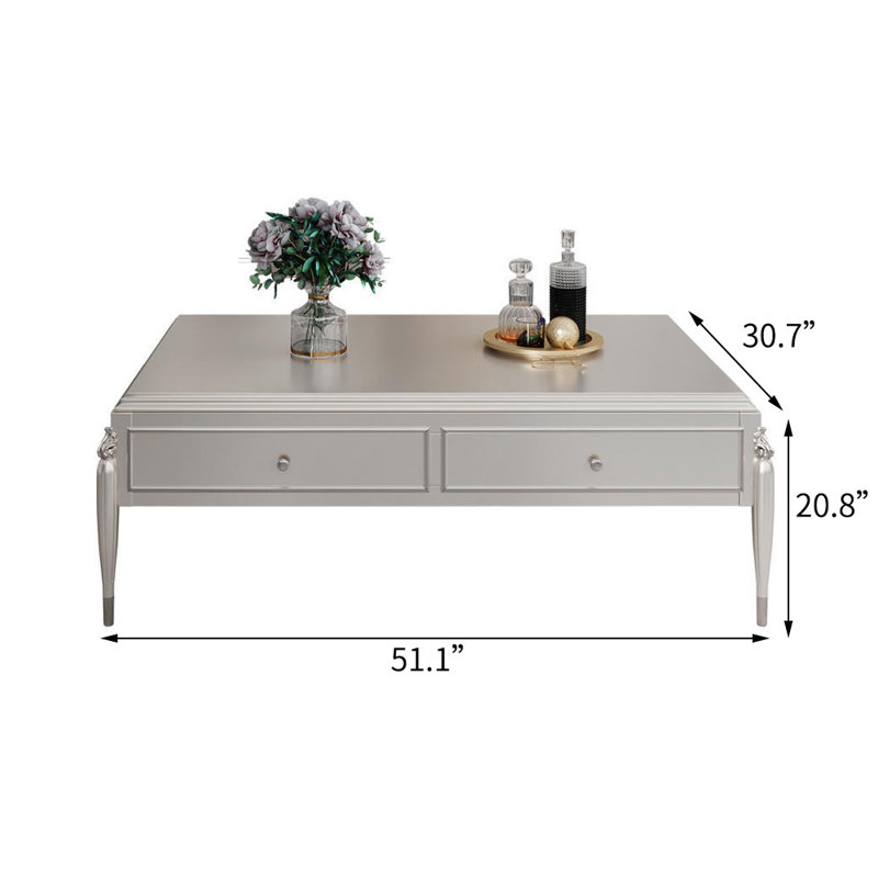 Table basse en bois massif