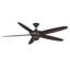 Ventilateur de plafond intérieur / extérieur 60 pouces Florid - grège mat avec pales en bois patiné-897867130