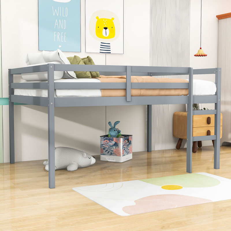 Haval Kids Full Loft Bed, Gray