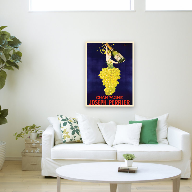 " Champagne Joseph Perrier ", 24" H x 18" W x 2" D