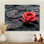 Romantique étang de lotus rouge noir - art mural Lotus-2103746308-2103746319