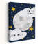 To the Moon 1 Piece Wrapped Canvas Wall Art-1926205923